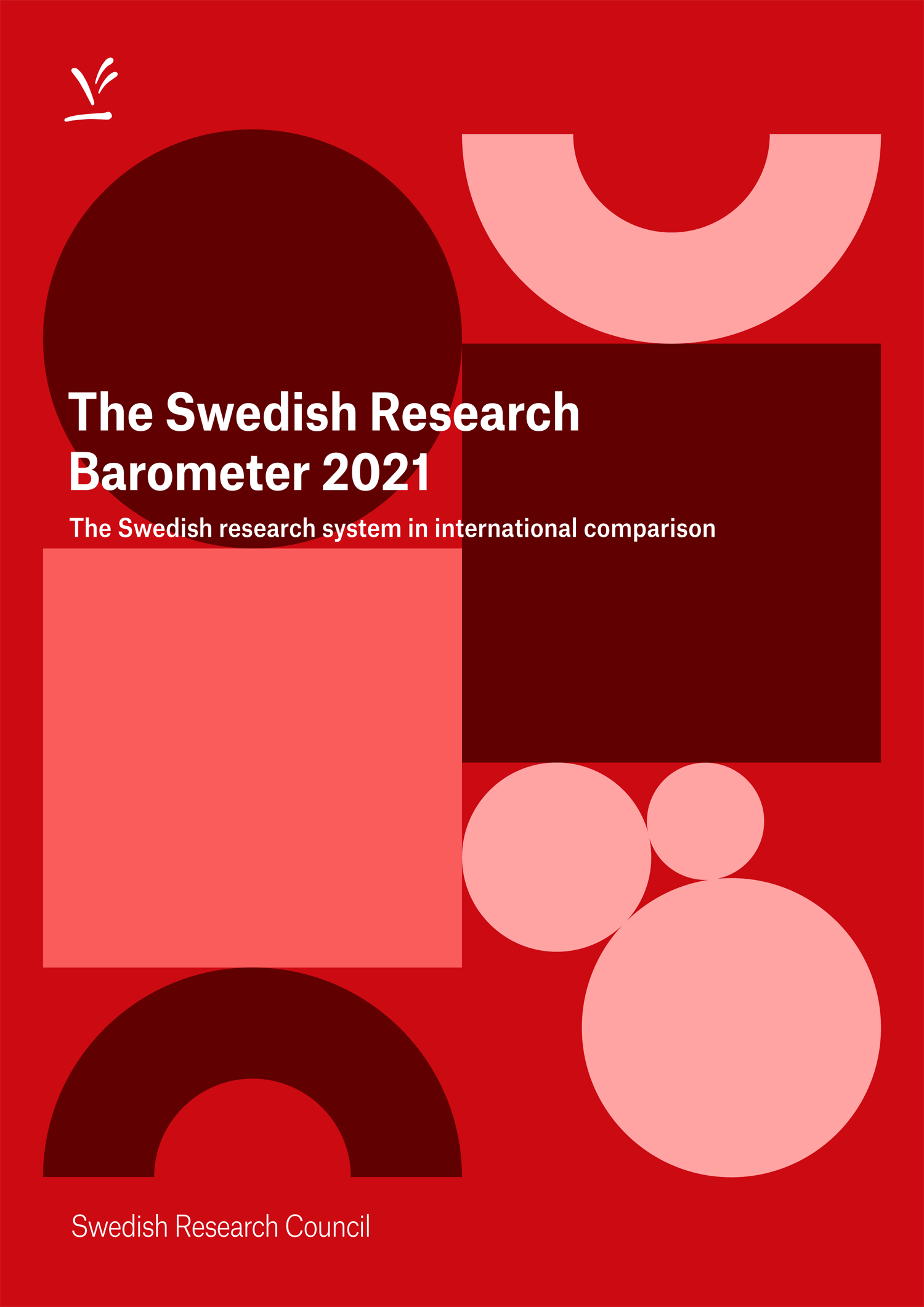 Cover of the report The Swedish Research Barometer 2021.