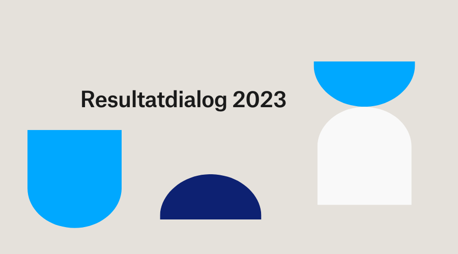 Grafik i beige och blått med texten Antibiotikaveckan 2023, 18-24 november.