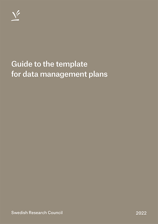 Guide to the template  for data management plans