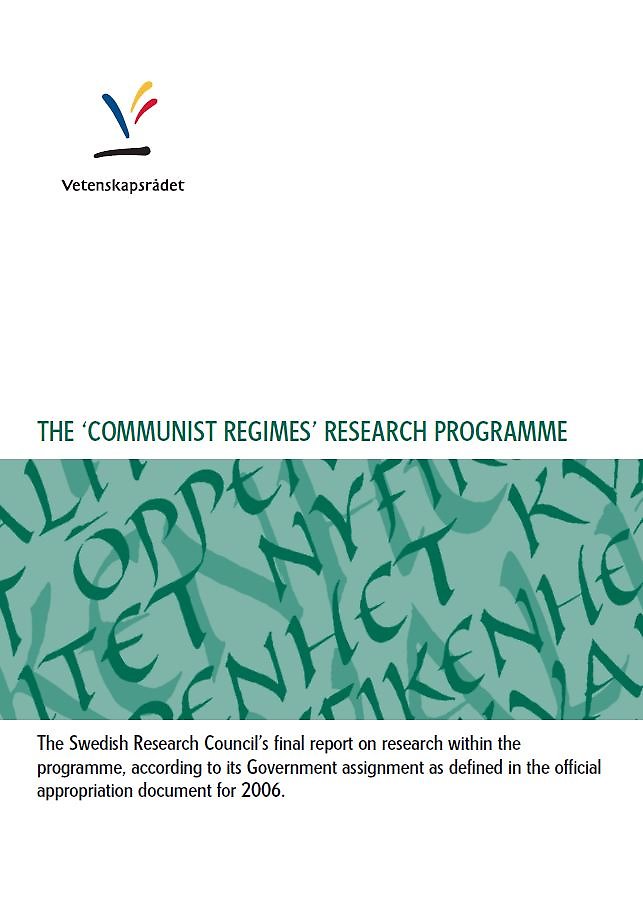 The ‘Communist regimes’ research programme