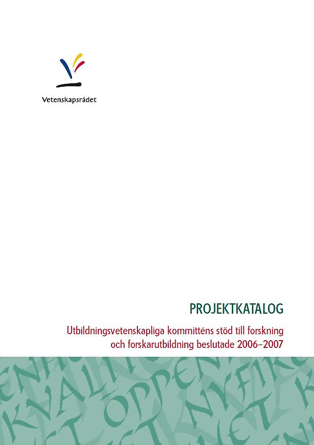 Projektkatalog 2006–2007