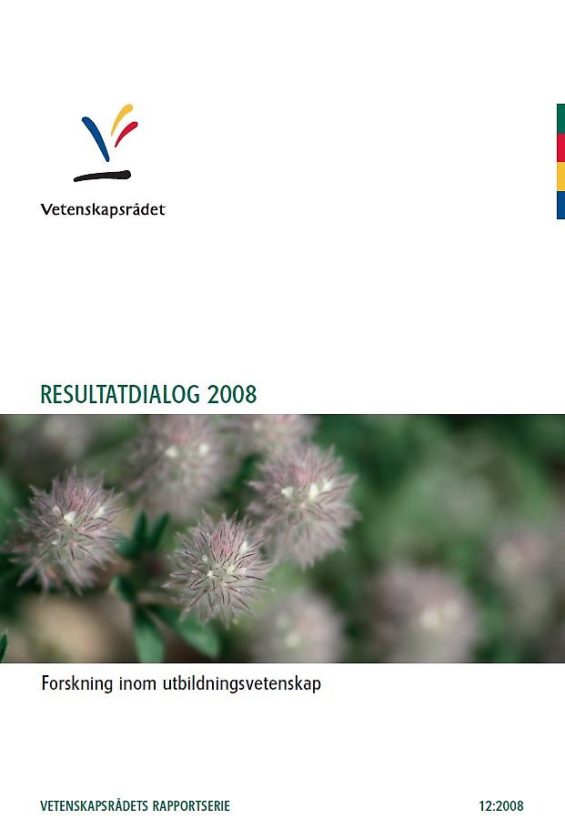 Resultatdialog 2008 – forskning inom utbildningsvetenskap